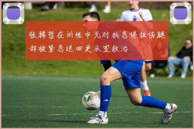 张稀哲在训练中无对抗急停扭伤腿部被紧急送回更衣室救治